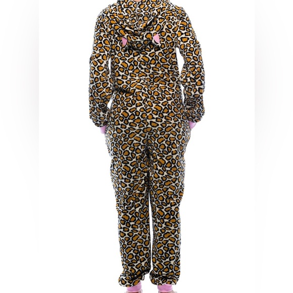Leopard Adult Onesie Pjs - Picture 3 of 5